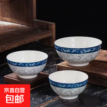 青花汤碗品牌及商品- 京东