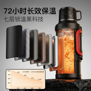 慕馨（moosen）保温保冷杯大容量夏季两用户外水壶制冷316不锈钢运动车载水瓶