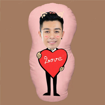 周柏豪人形抱枕定制diy来图定做异形靠垫枕头q版娃娃玩偶生日礼物 6