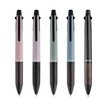 uni（三菱）多功能笔商务原子笔橡木手握5合1 4色圆珠笔 0.5mm铅笔MSXE5-2005-07