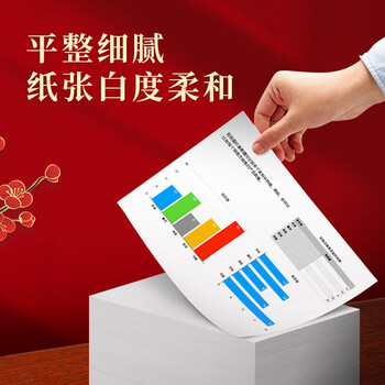 亚太森博招财进宝A4打印纸 70g500张*5包 书写顺滑 高性价比复印纸草稿纸 整箱2500张【专业造纸厂牌】