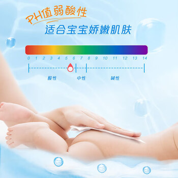 维达婴儿纯水护肤湿巾安全无刺激无添加抽纸 80片浅蓝色 VW2002*4包 