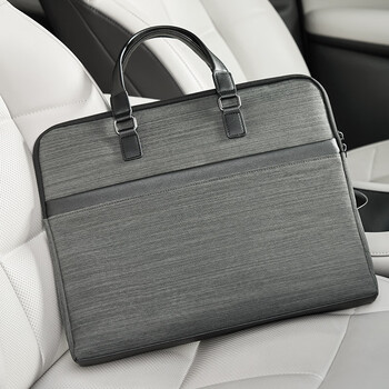 得力（deli）(deli)公文包 商务男女职业文件袋事务包/文件包  涤纶手提资料袋便携  深灰