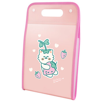 广博(GuangBo)A4风琴包文件夹学生试卷收纳袋收纳册作业插页袋整理收纳神器红色暑 A76004