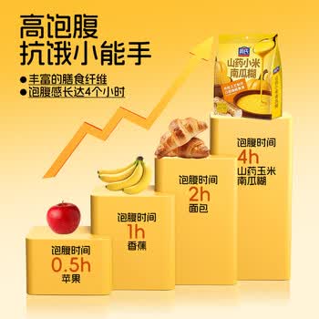 周氏山药小米南瓜糊600g 南瓜粥即食营养早餐代餐粥