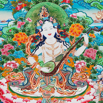 直播中国名画与唐卡衍生品