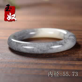 青花籽料手镯-黑白分明图片- 京东