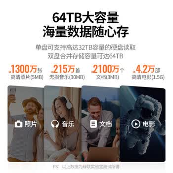 绿联 硬盘柜硬盘盒 多盘位硬盘笼硬盘仓（不带RAID磁盘阵列）通用2.5/3.5英寸SATA串口机械固态硬盘