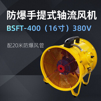 卓越沪一 防爆手提式轴流风机BSFT-400（16寸）380V 配20米防爆风管 1台 