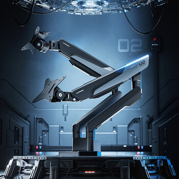 松能X双屏显示器支架 机械臂显示屏支架拓展电竞屏幕支架电脑增高架17-35英寸12KG适配TX02-2G-A隐士灰