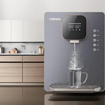 康佳（KONKA）饮水机家用净水器伴侣 智能触控 速热即饮冲奶 UV除菌 彩屏管线机壁挂式KY-LRG01(冰热款)