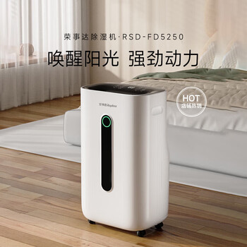 荣事达（Royalstar）家用除湿机20L/天20-40㎡适用回南天首选负离子群空气净化RSD-FD5250