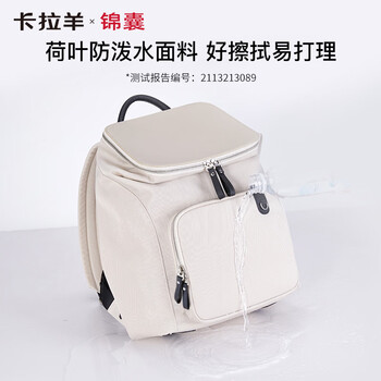 卡拉羊COCO麒麟包电脑包双肩背包防盗女商务14.1英寸5495L钢琴黑