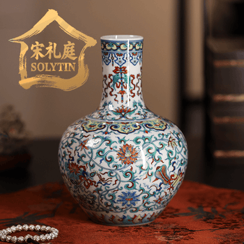 斗彩花瓶价格报价行情- 京东