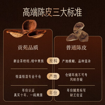 贡苑地理标志·新会陈皮10年礼盒250g 正宗广东十年老陈皮泡水陈皮茶