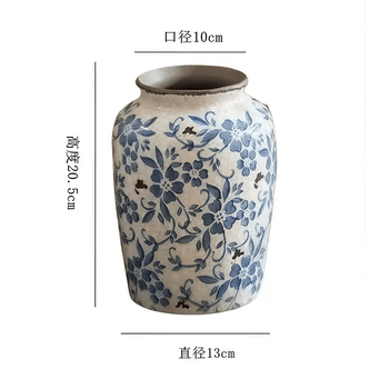 中国 青釉 青瓷 花瓶 青磁 花器 瓷器 花入 官 青花瓷花瓶花纹型号规格- 京东