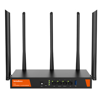Tenda腾达W30E AX3000 5G双频千兆企业级家用商用高速无线路由器 WiFi6穿墙金属壳体/简易防火墙