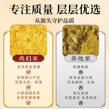 福茗源花草茶 菊花茶金丝皇菊 精选特级品质30大朵一朵一杯泡水喝20g