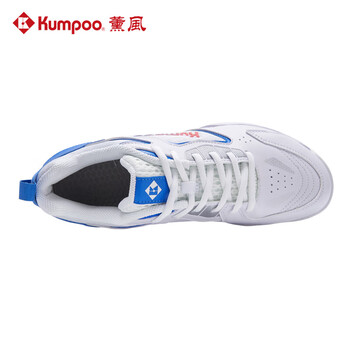 薰风（KUMPOO）羽毛球鞋男女款透气轻盈缓震抗KH-G15白蓝色 42