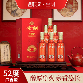ぷ*ぷ様 剣南春（剑南春） 珍蔵級（珍藏级） 500ml 52度 箱付き 袋付き