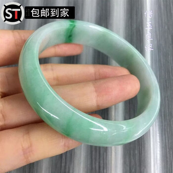 豆种翡翠飘花手镯型号规格- 京东