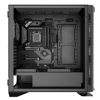 长城（Great Wall）铁幕H503B铁侧板电脑机箱（双20cm风扇位/0.88mm厚侧板/360水冷位/细钢网面板/7硬盘位/5090显卡）