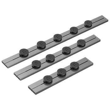 公牛（BULL）大师轨道插座可移动插线板轨道式导轨插排餐边柜 开关插座面板 轻薄款GB3 75厘米+4个五孔墨云灰