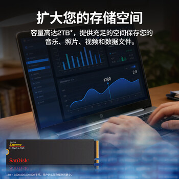 闪迪（SanDisk）500GB SSD固态硬盘5000MB/s读速Extreme至尊极速M.2接口TLC电脑PCIe4.0高速NVMe协议笔记本2280