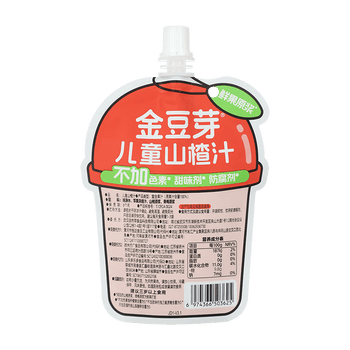 金豆芽儿童山楂汁饭后孩子饮料果汁宝宝饮品100ml*22袋礼盒夏天饮料