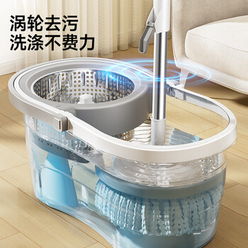 五月花旋转拖把2布家用一拖净免手洗2026懒人神器甩干桶拖把套装