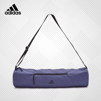 adidas阿迪达斯瑜伽垫背包旅行户外便携收纳袋健身垫套网袋瑜伽包女 蓝紫色（70 x 17 x 17cm）