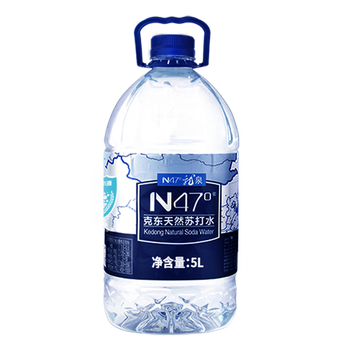 N47° 克东天然苏打水弱碱性饮用水高端5A级矿泉水5L*2桶（整箱）