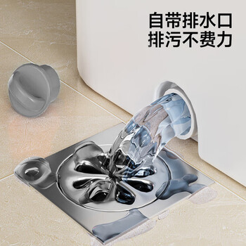 五月花旋转拖把配2布家用拖把省力液压杆布条款免手洗家用拖地神器