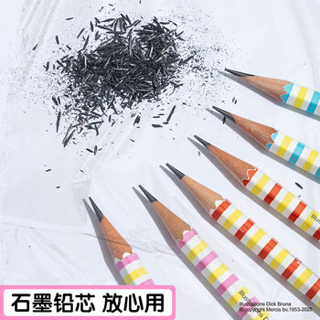 晨光（M&G）米菲系列儿童HB铅笔木杆六角杆卡通铅笔MF3200外观颜色随机12支装