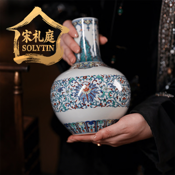 斗彩花瓶价格报价行情- 京东