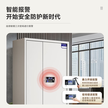 中伟（ZHONGWEI）保密柜文件柜铁皮办公档案柜员工资料柜钢制柜电子锁通门带抽