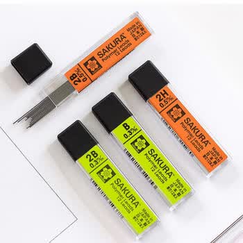 樱花(SAKURA)防断自动铅笔芯12根活动铅芯替芯 不易折断 0.5mm2H 樱花(SAKURA)防断自动铅笔芯12根活动铅芯替芯 不易折断 0.5mm2H