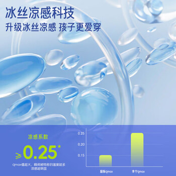 李宁儿童冰袖防晒袖套冰丝护袖3-14岁男女童宝宝户外遮阳防蚊虫紫外线