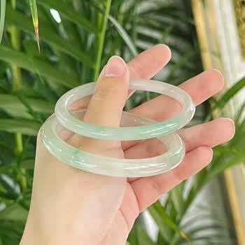蓝水飘花翡翠手镯型号规格- 京东