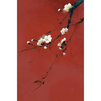 红色抽象油画型号规格- 京东