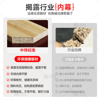 中伟（ZHONGWEI）E0级简约现代老板桌总裁桌办公桌经理桌主管桌电脑桌1.4米含柜