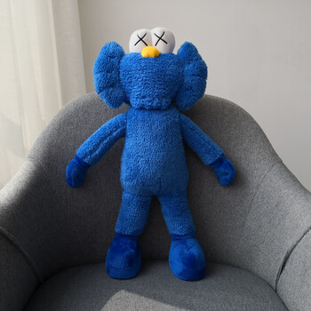 kaws bff kaws公仔网红同款曼谷艺术展芝麻街公仔毛绒玩具玩偶 芝麻街
