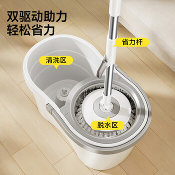 五月花旋转拖把2布家用一拖净免手洗2026懒人神器甩干桶拖把套装