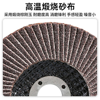 惠象 京东工业自有品牌 百叶片金属不锈钢铝合金打磨100型60目20片