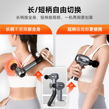 云康宝筋膜枪长柄按摩不求人颈椎腰部腿全身肌肉深层放松按摩器长柄颈膜枪运动专业级生日节日男女友礼物