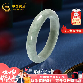 豆种翡翠飘花手镯型号规格- 京东