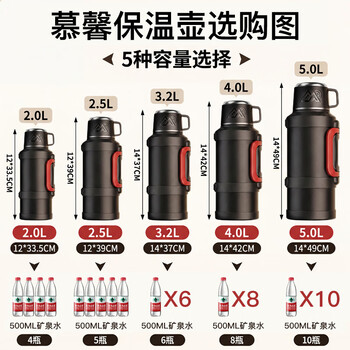 慕馨（moosen）保温保冷杯大容量夏季两用户外水壶制冷316不锈钢运动车载水瓶