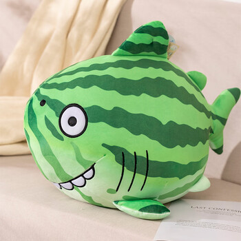 迪士尼(disney)鲨雕玩偶恶搞怪鱼公仔鲨bee沙瓜叉毛绒玩具抱枕布娃娃