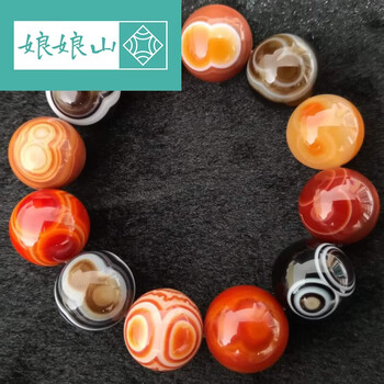 明時代 紅瑪瑙 手串 缠丝玛瑙 天然石 中国古美術 腕輪 装身具 C1A153 手腕一抹红玛瑙手串，带你解锁许你耀眼的同款大女主光芒_凤凰网
