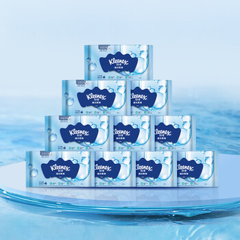 舒洁（Kleenex）湿厕纸40抽*10包家庭装厕纸湿厕纸纯水洁厕湿巾湿纸巾厕纸